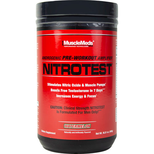 Muscle Meds Pre-Workout Nitrotest - Watermelon 30 Servings