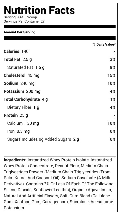RYSE Loaded Protein - Vanilla Peanut Butter 27 Servings